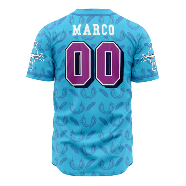 Maillot de baseball Pirates de Barbe Blanche Marco One Piece – Image 3