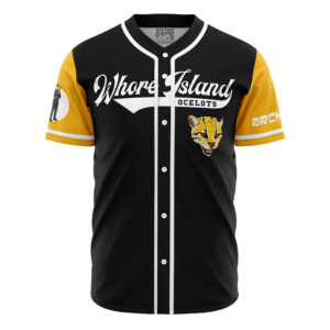 Maillot de baseball Whore Island Ocelots Archer V2