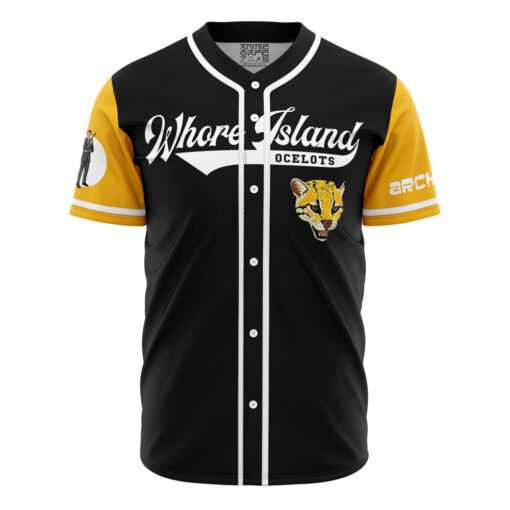 Maillot de baseball Whore Island Ocelots Archer V2