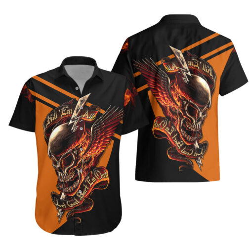 Chemise hawaïenne Ailes Tête de Mort Tuez-les Tous – Image 3