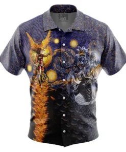 Chemise hawaïenne X-Men Phénix Noir Nuit étoilée