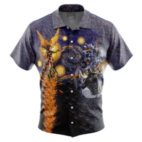 Chemise hawaïenne X-Men Phénix Noir Nuit étoilée