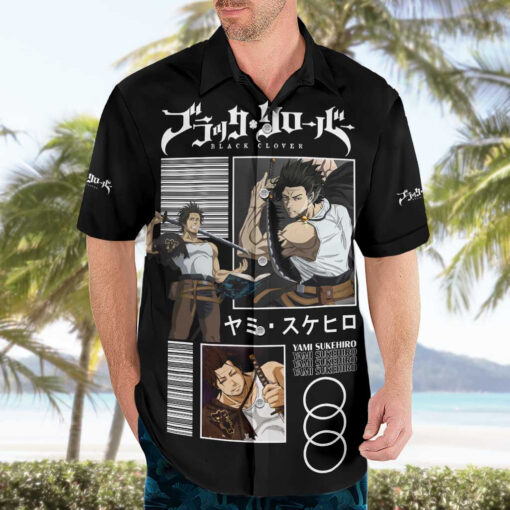 Chemise hawaïenne Yami Sukehiro Black Clover – Image 3