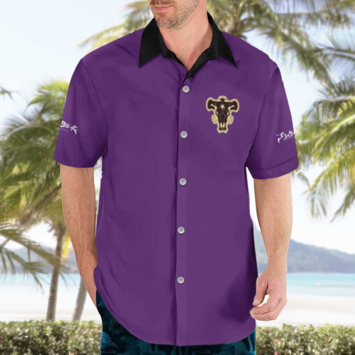 Chemise hawaïenne Yami Sukehiro Black Clover Style Japonais – Image 3