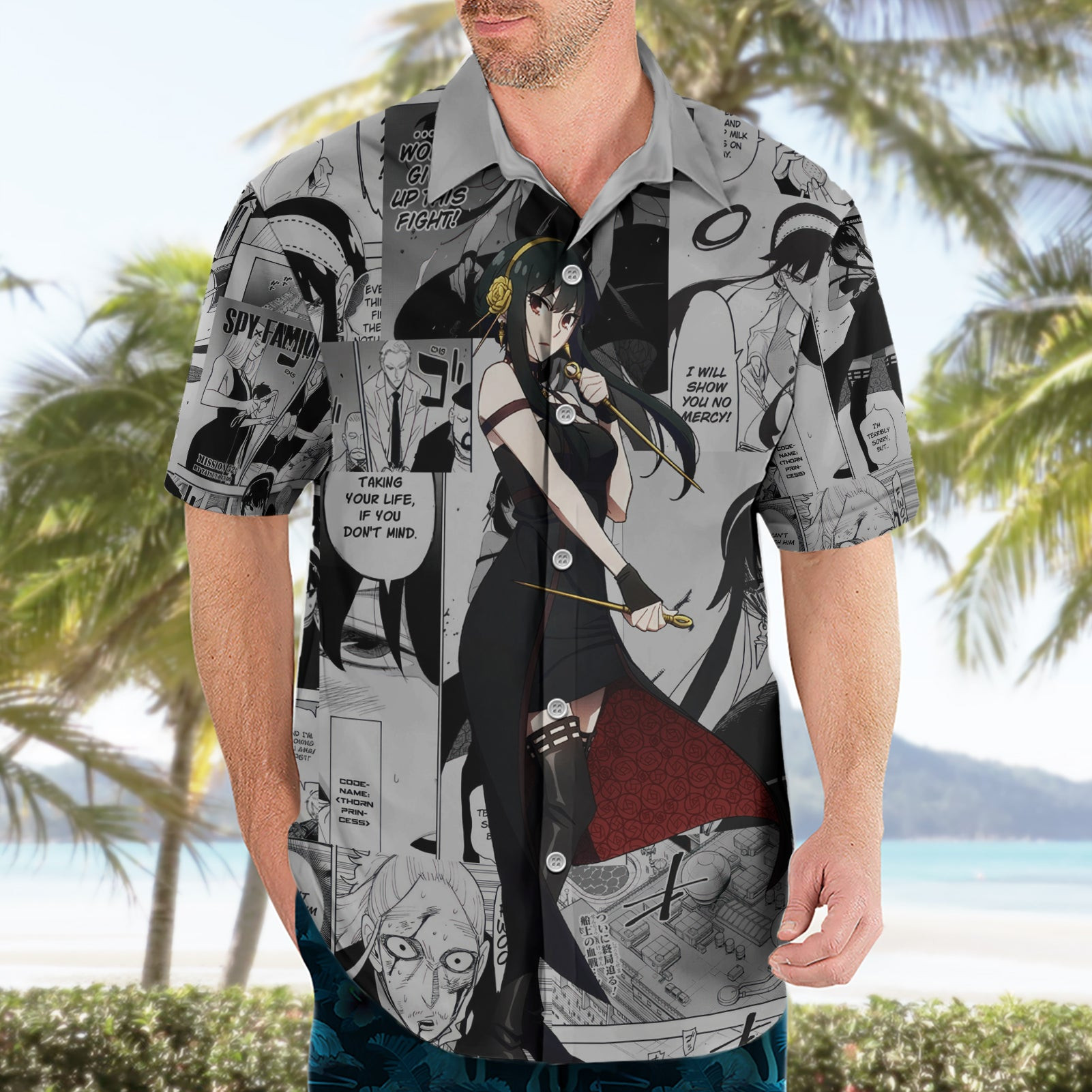 Chemise hawaïenne Yor Forger Spy X Family Mix Manga – Image 3