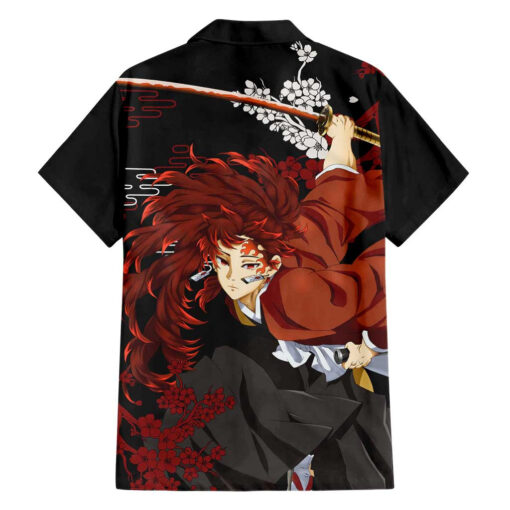 Chemise hawaïenne Yoriichi Tsugikuni Demon Slayer Motif Texte – Image 2