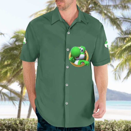 Chemise hawaïenne Yoshi Mario Bros – Image 3