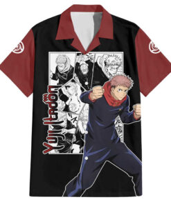 Chemise hawaïenne Yuji Itadori Jujutsu Kaisen Mix Manga