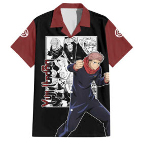 Chemise hawaïenne Yuji Itadori Jujutsu Kaisen Mix Manga