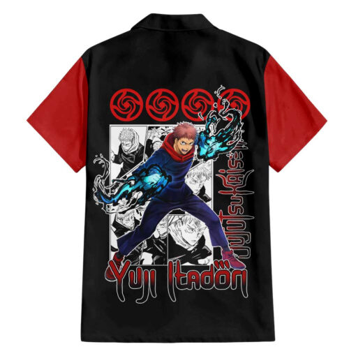 Chemise hawaïenne Yuji Itadori Jujutsu Kaisen Mix Manga – Image 2