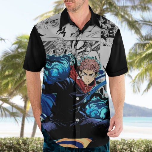 Chemise hawaïenne Yuji Itadori Jujutsu Kaisen Manga – Image 3