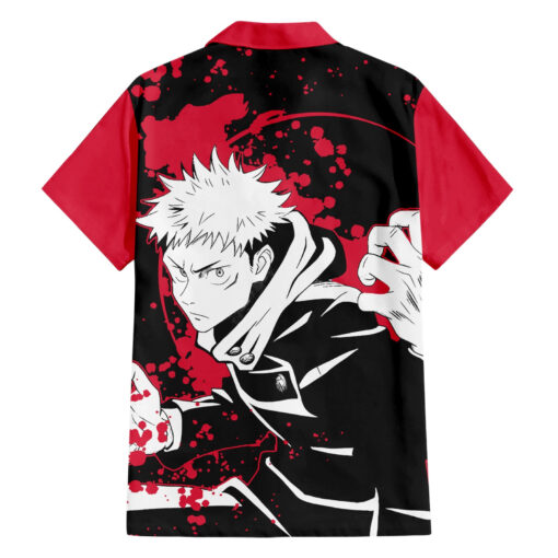 Chemise hawaïenne Yuji Itadori Jujutsu Kaisen Style Manga – Image 2