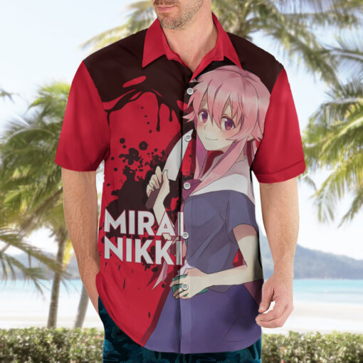Chemise hawaïenne Yuno Gasai Future Diary Mirai Nikki – Image 3