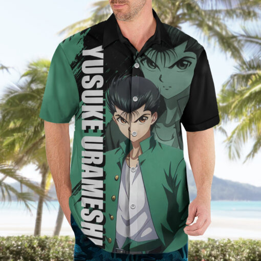Chemise hawaïenne Yusuke Urameshi Yu Yu Hakusho – Image 3