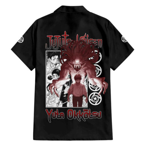 Chemise hawaïenne Yuta Okkotsu Jujutsu Kaisen Style Japonais – Image 2