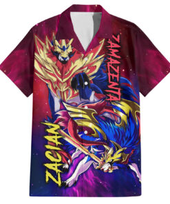 Chemise hawaïenne Zamazenta et Zacian Pokémon