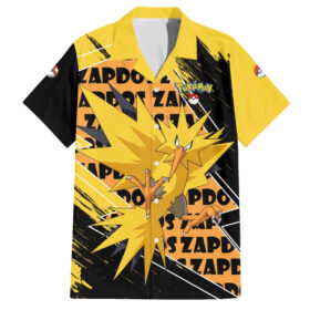 Chemise hawaïenne Zapdos Pokémon