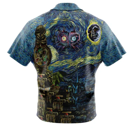 Chemise hawaïenne Zelda Majora’s Mask Nuit Étoilée – Image 2