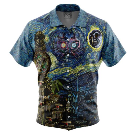 Chemise hawaïenne Zelda Majora’s Mask Nuit Étoilée