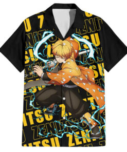 Chemise hawaïenne Zenitsu Agatsuma Demon Slayer
