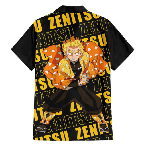 Chemise hawaïenne Zenitsu Agatsuma Demon Slayer – Image 2