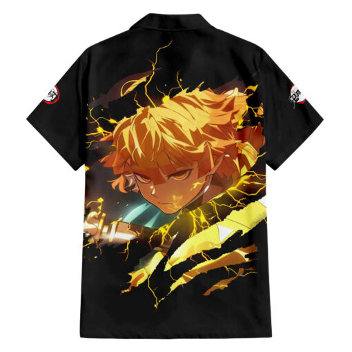 Chemise hawaïenne Zenitsu Agatsuma Demon Slayer Mix Manga – Image 2