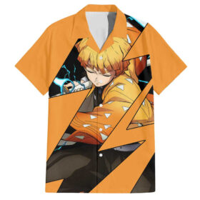 Chemise hawaïenne Zenitsu Demon Slayer