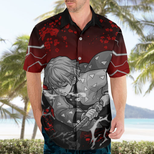 Chemise hawaïenne Zenitsu Art Japon – Image 3