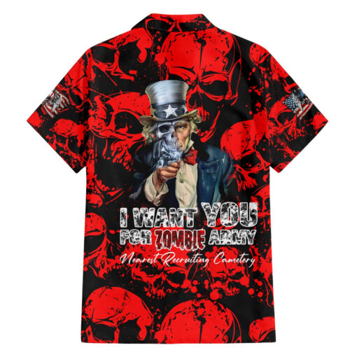 Chemise hawaïenne Zombie Army – Image 2