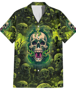 Chemise hawaïenne Zombie Skull Humour