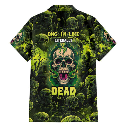 Chemise hawaïenne Zombie Skull Humour – Image 2
