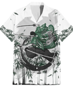 Chemise hawaïenne Zoro One Piece Bamboo Sumi-e