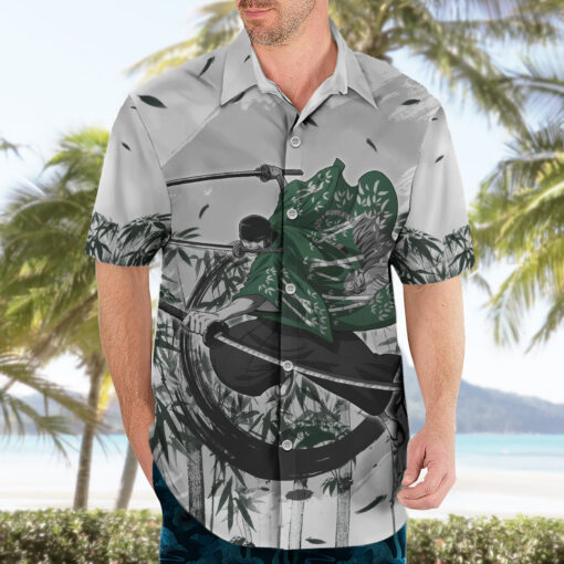 Chemise hawaïenne Zoro One Piece Bamboo Sumi-e – Image 3