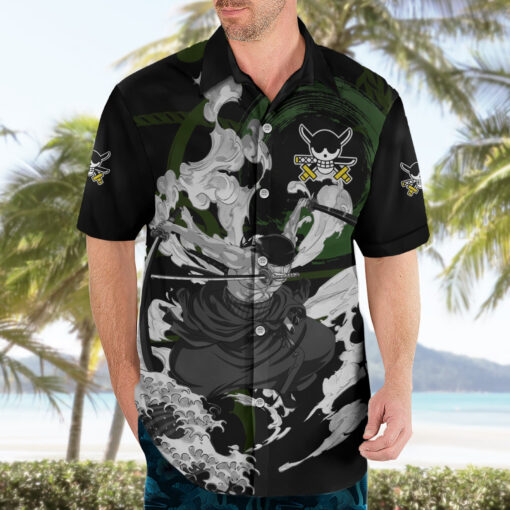 Chemise hawaïenne Zoronoa Zoro One Piece Japon – Image 3