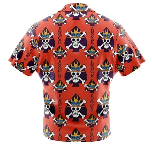Chemise hawaïenne Portgas D. Ace Jolly Roger One Piece – Image 2