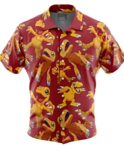 Chemise hawaïenne Agumon Digimon