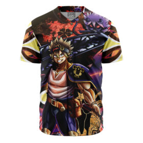 Maillot de baseball Asta x Liebe Psychédélique Black Clover Sans Bordure