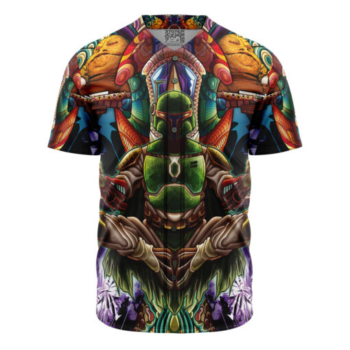 Maillot de baseball Boba Fett Psychédélique Star Wars Sans Bordure