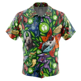 Chemise hawaïenne Type Insecte Pokémon