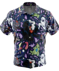 Chemise hawaïenne Pokémon Type Ténèbres