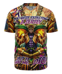 Maillot de baseball Dio Méditant Psychédélique C’était Moi JoJo’s Bizarre Adventure Sans Bordure