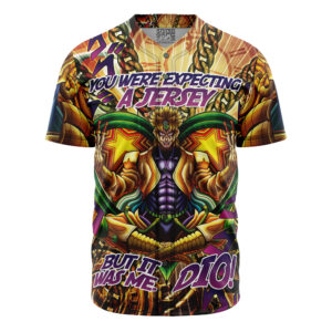 Maillot de baseball Dio Méditant Psychédélique C’était Moi JoJo’s Bizarre Adventure Sans Bordure