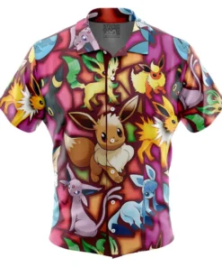 Chemise hawaïenne Évolutions Évoli Pokémon