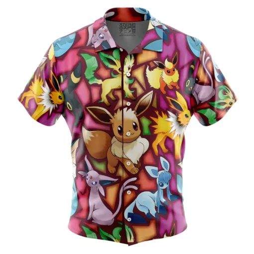 Chemise hawaïenne Évolutions Évoli Pokémon