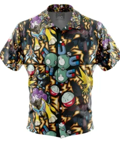 Chemise hawaïenne Type Électrique Pokémon