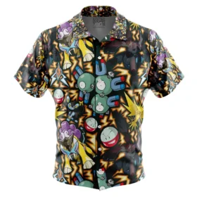 Chemise hawaïenne Type Électrique Pokémon