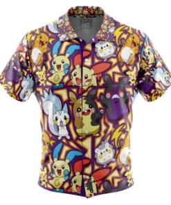 Chemise hawaïenne Type Électrique Pokémon