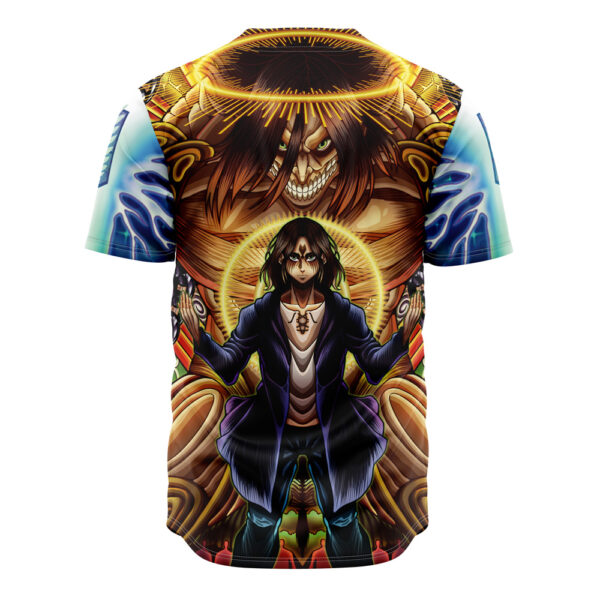 Maillot de baseball Eren Yeager Timeskip Psychédélique Attack on Titan Sans Bordure – Image 3