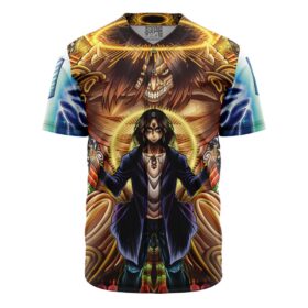 Maillot de baseball Eren Yeager Timeskip Psychédélique Attack on Titan Sans Bordure