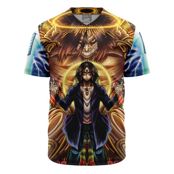 Maillot de baseball Eren Yeager Timeskip Psychédélique Attack on Titan Sans Bordure